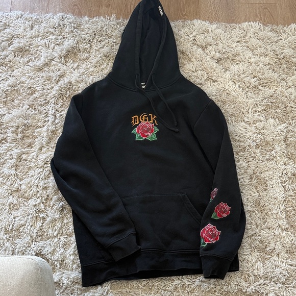 DGK Other - DGK Guadalupe Embroidered Black Hoodie